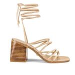 Raye Cross Sandal in Nude Suede Photo 0
