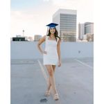 French Connection  Ruth Whisper A-Line Dress in Summer White Size US 6 Photo 2