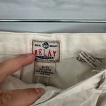 Vintage Relay the Blues Cream Cotton High Waisted Mom Shorts Juniors Size 9 / Women’s Size 10 Photo 2