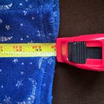 Pajama Pants Blue & Gold Metallic Moonstars Design Front Tie.Elastic Waist Size XS Photo 6