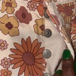 We The Free High Waist Cream and Orange Floral Shorts size 26 Photo 5