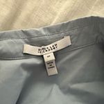 Derek Lam 10 Crosby Women’s 00 Blue White Mixed Media Shirtdress Photo 3