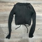 PacSun Cropped Ruched Long Sleeve Photo 2