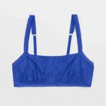 Aerie  Coral Lace Bandeau Bralette Poet Blue Size S New Photo 0