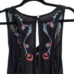 Free People Intimately FP black floral embroidered Adelaide dress / tunic Photo 9