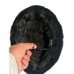 Jessica Simpson Bucket Hat Womens OS Black Faux Fur Winter Adjustable Soft NWT Photo 6