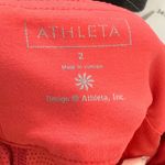Athleta Whatever Mini Skirt Skort Women 2 Red Space Dye Swift Zip Running Tennis Photo 3