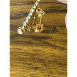 Vintage Patriotic‎ Faux RHINESTONE USA Flag Pin Gold Photo 4