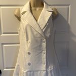 Confidently Classy White Sleeveless Bow Blazer Mini Dress Size Large NWOT Photo 5