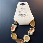 Villager New, , Liz Claiborne, Yellow And Orange, Gold Tone Bracelet Photo 2