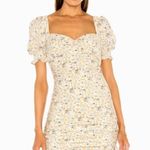 Bardot Mini Dress Cindy Sweetheart Neck Yellow Floral Print NEW Size XS/4 Photo 0