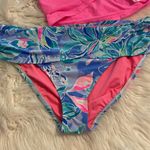 Lilly Pulitzer Swim top is size L and Luxletic color pink and bottom size 14 Photo 15
