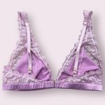 Victoria's Secret Pastel Frosted Lavender Light Purple Unlined Elongated Bralette Photo 6