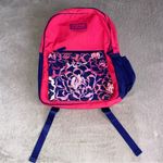 Vera Bradley Pink and Blue Floral Backpack large fit 16” laptop Photo 1