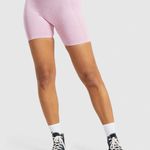 Gymshark Flex Strappy Sports Bra and Shorts in Light Purple Marl Photo 2