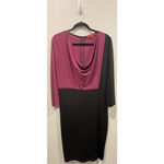 Narciso Rodriguez  Sheath Casual Purple Black Midi Dress Photo 1