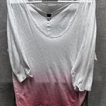 We The Free /free people dip dyed linen blend top oversized XS Photo 0