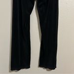 Juicy Couture  Vintage Y2K Black Velour Flare Track Pants Women’s Size Large Photo 5