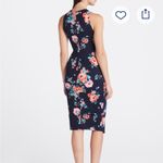 Nine Britton  Navy Floral Midi Dress Photo 1