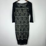Hello Miz Dress Women L Lace Overlay Black Lined Bodycon Goth Romantic Formal Size L Photo 2
