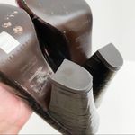 Pura Lopez Buckle Snake Skin Block Heels 37 Size 6.5 Photo 11