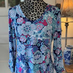 Talbots T by UPF 50+ Protection Medium Petite Long Sleeve Floral Top Photo 0