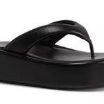 Balenciaga Padded Rise Platform Leather Thong Sandals in Black, Size 41 $695 Photo 3