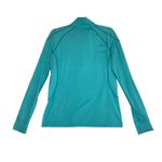 REI Lightweight 1/4 Zip LS Shirt Women L Jade UPF Outdoor Sporty Travel Made USA Blue Size L Photo 3