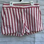Loft  Red and White Striped Women Shorts Photo 0