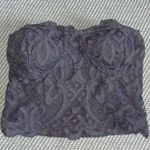 Free People Intimately  Dusty Purple Adella Lace Crop Corset Bralette Top Sz Xs Photo 0