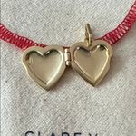 Clare V Heart Locket Charm Yellow Photo 3