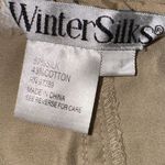 Winter Silks Vintage Silk Blend Pants Tan Khaki Pockets Size 14 Photo 6