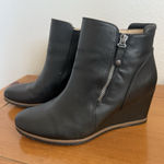 Soul Naturalizer Haley Wedge Black Zip Ankle Boots Women's Size 9.5M Size 9.5 Photo 0