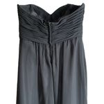 Eden Bridesmaid black strapless high low dress Size 4 Photo 6