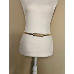 Vintage Gold Tone Snake Wheat Stretch Dress Belt Gold Photo 1