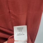 Francesca's Blue Rain Womens Dress M Orange Rust Embroidered Trim Ruffle Sleeve Boho NEW Photo 4