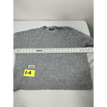 Womans Belle By Belldini Long Sleeve Pullover Sweater XL Grayish Blue Pearls Photo 5