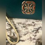 Rustic Cuff Jewelry Zip Around Bag Pouch Gold Detail Photo 1