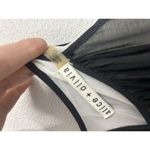 Alice + Olivia Slip MIDI Dress Small Black White Lace Overlay Whimsigoth Photo 7