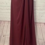 Mori Lee Maroon Maxi Gown with Spaghetti Straps Size 8 NEW prom wedding event Photo 2