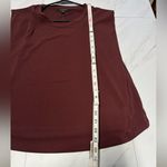 Banana Republic NWT  Burgundy Crewneck Tank Blouse size medium Photo 3