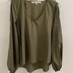 Lovers + Friends  Daydream Long Open Sleeves Top Green Small Photo 2