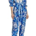 Farm Rio  Full Of Flowers Ruffle Jumpsuit, Sz M Photo 0