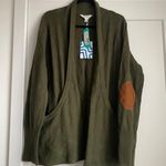 Market & Spruce Antoine Cotton Blend J Pocket Cardigan - Olive Green - XXL Photo 3