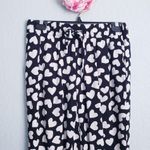 Kate Spade  Black and White Dancing Hearts Ria Pants Photo 3