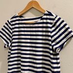 Jude Connally Small Striped Jude Cloth Ella Dress Stretch Preppy Work Casual Blue Photo 4