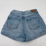 American Eagle Size 4 Denim Mom Short High Rise Paperbag Jean Summer Preppy Photo 2