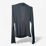 Vince Black Long Sleeve Fixed Wrap Top Women’s XL Quiet Luxury Essential Photo 3