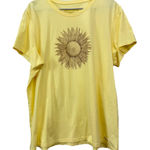 Life is Good Yellow Sunflower Short Sleeve Crew Neck Crusher Lite Tee 2X XXL Photo 0