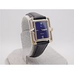 Christian Dior x Bulova women’s retro vintage black/silver watch with blue face Photo 2